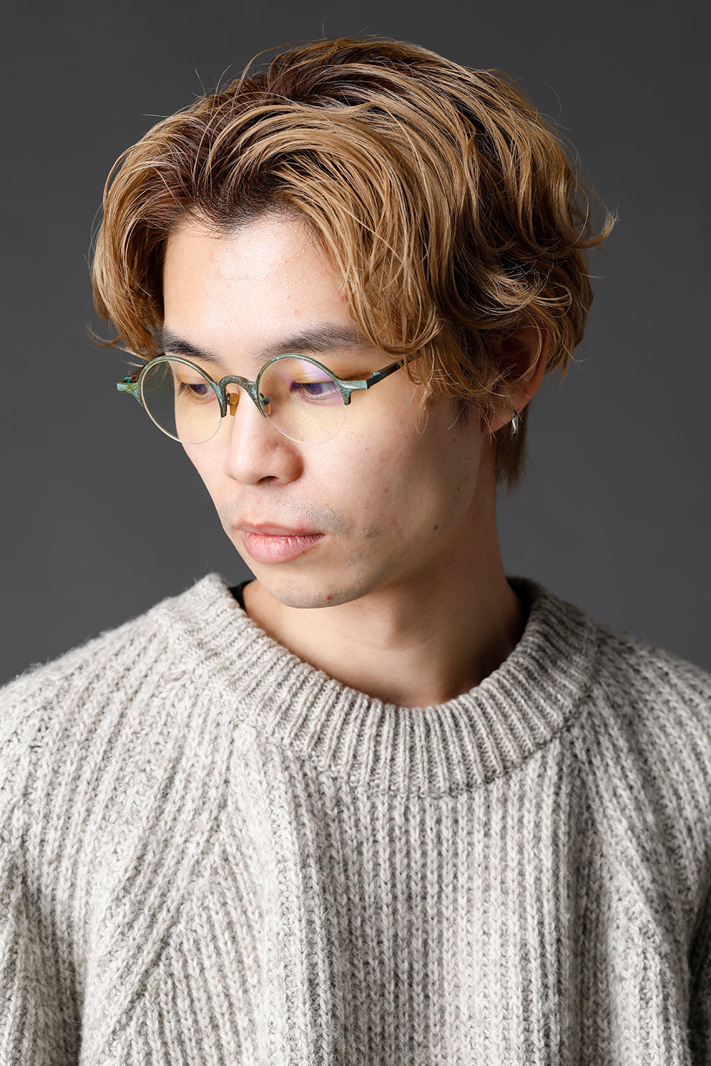 RG0131CU コッパー Vintage Jade Hammered クリアレンズ