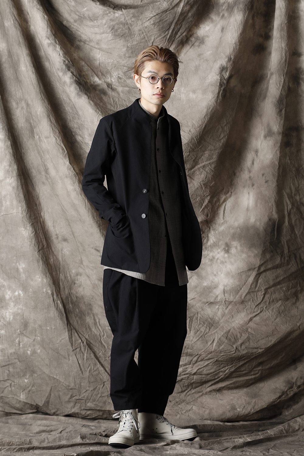 Jacket cotton / nylon Black