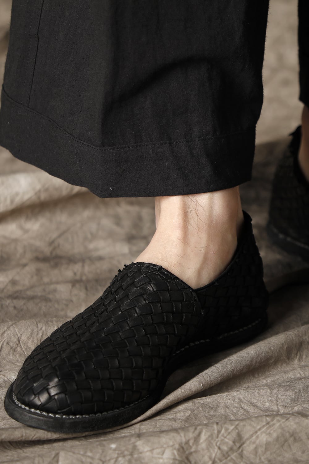 Woven Slip on - Kangaroo Full Grain