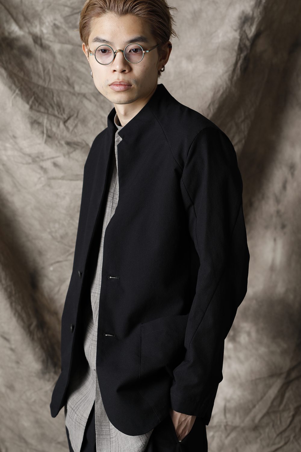 Jacket cotton / nylon Black