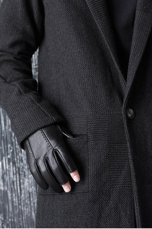 Leather Gloves Fingerless type Calf leather