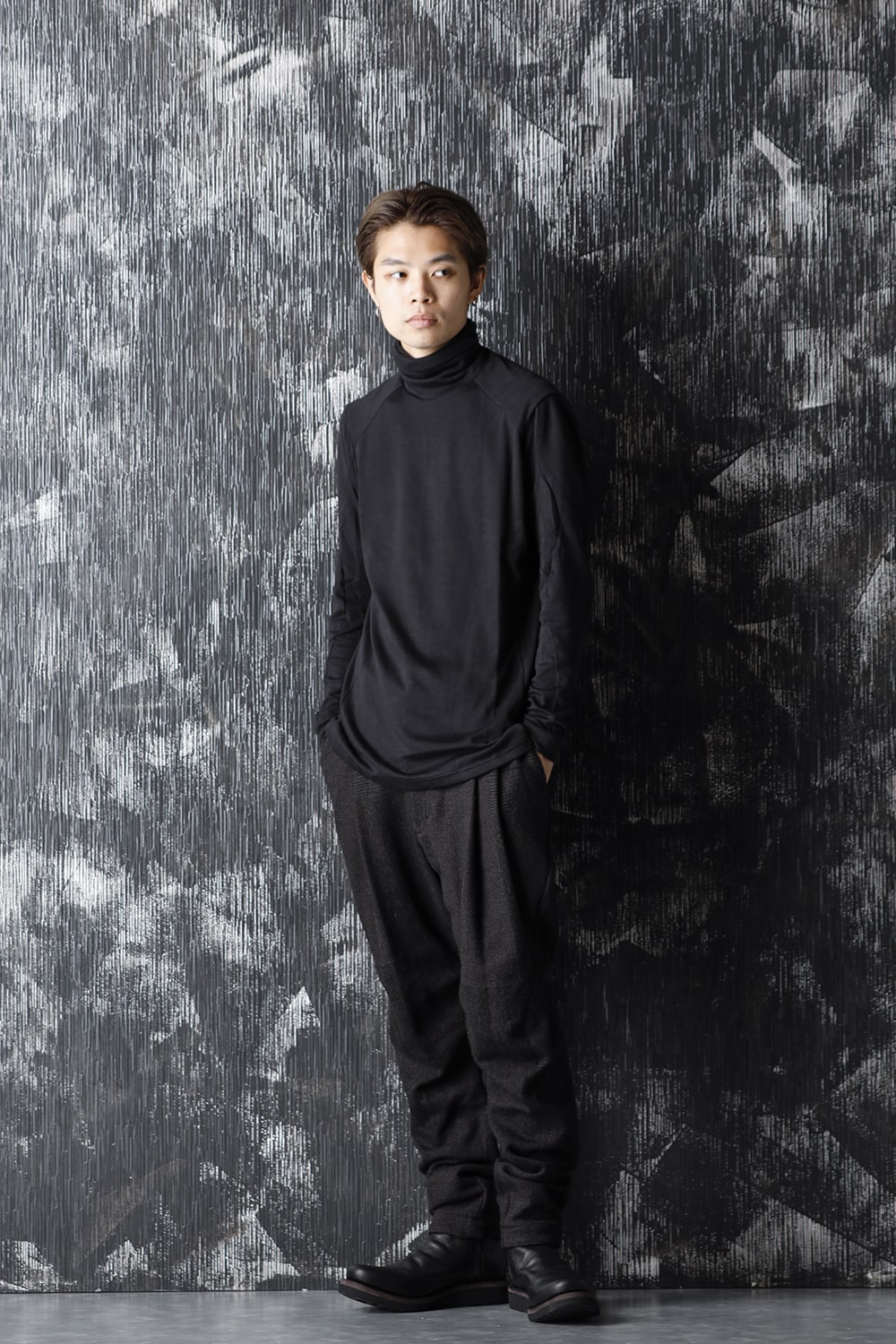 Easy pants wool silk crazy check