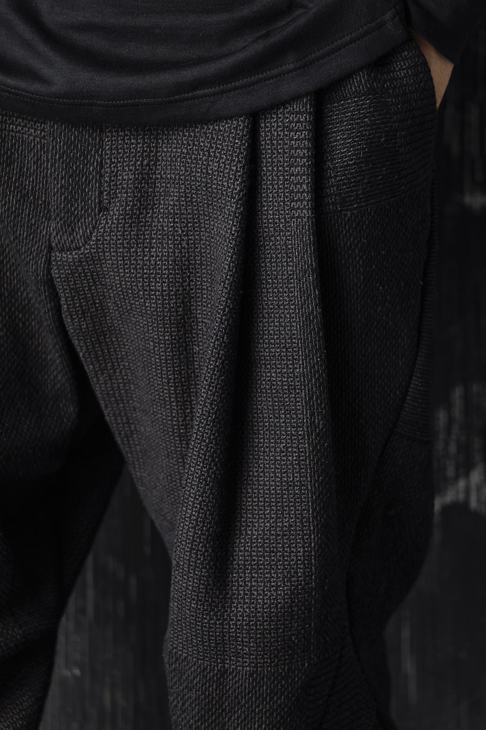 Easy pants wool silk crazy check