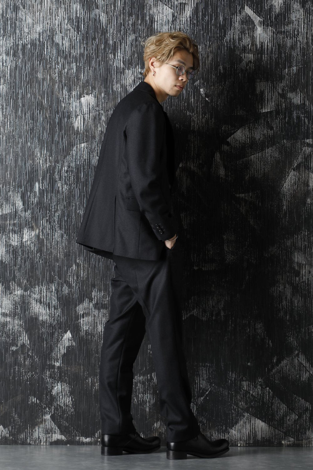 No Mulesin Wool Cashmare One Tack Slim Pants