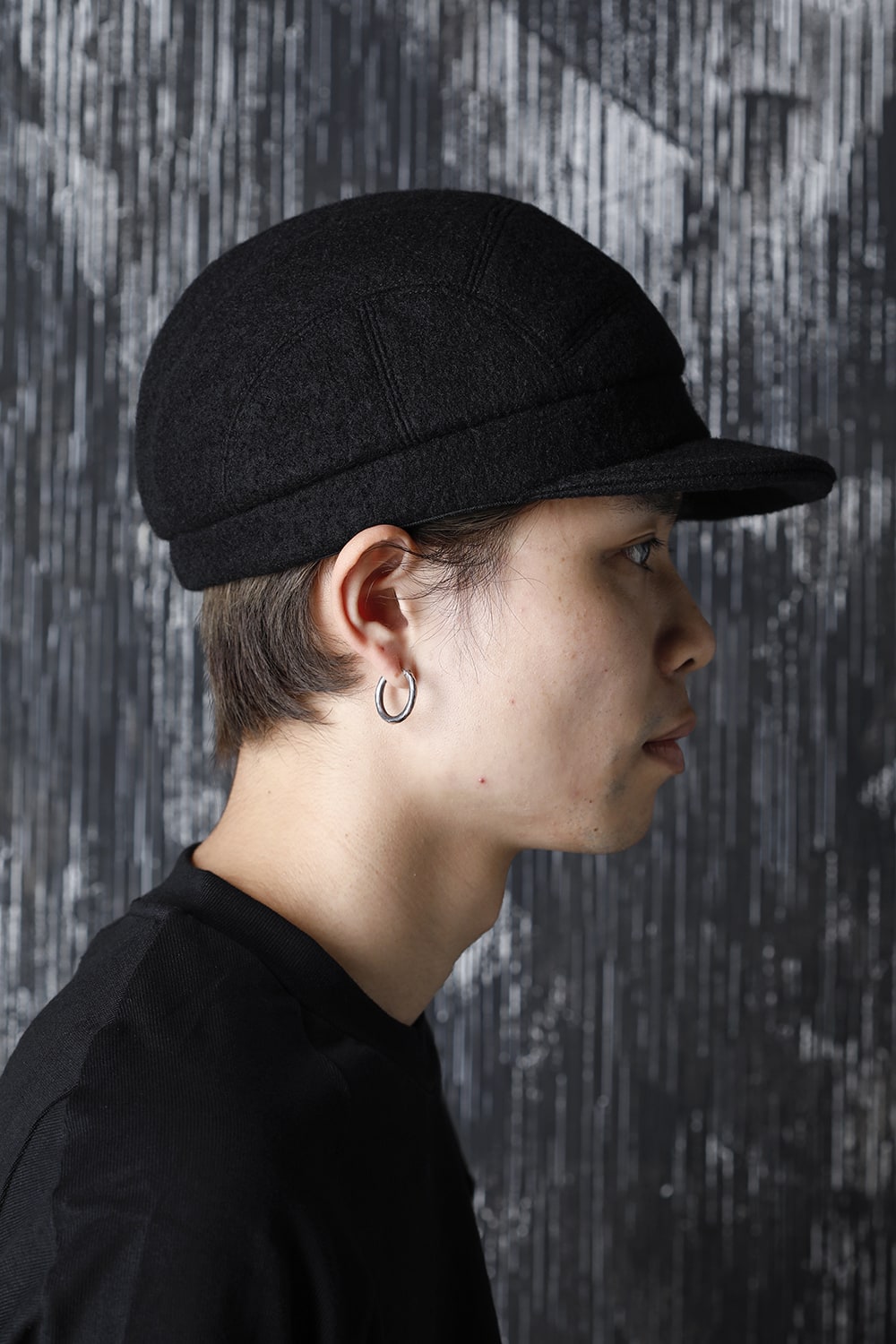 ジェット キャップ ウール ブラック