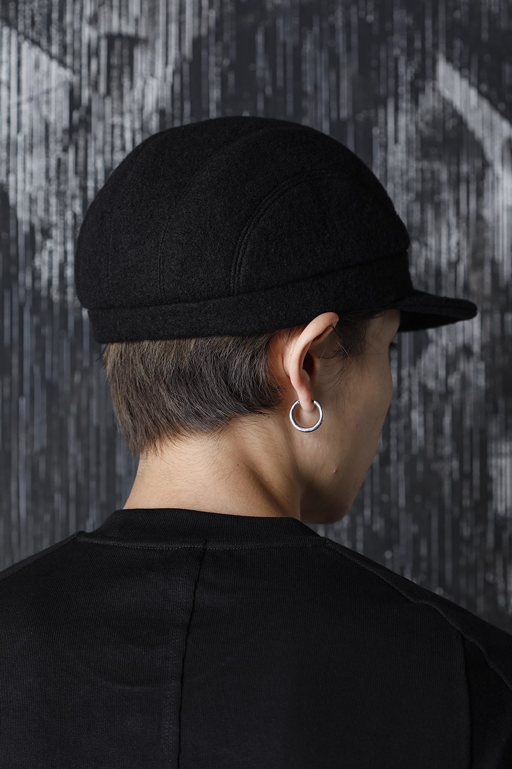 ジェット キャップ ウール ブラック