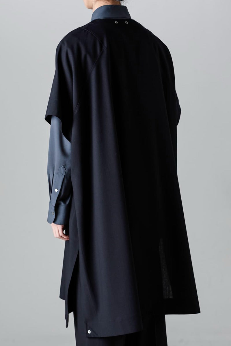 Pull Over Cape Cool Wool