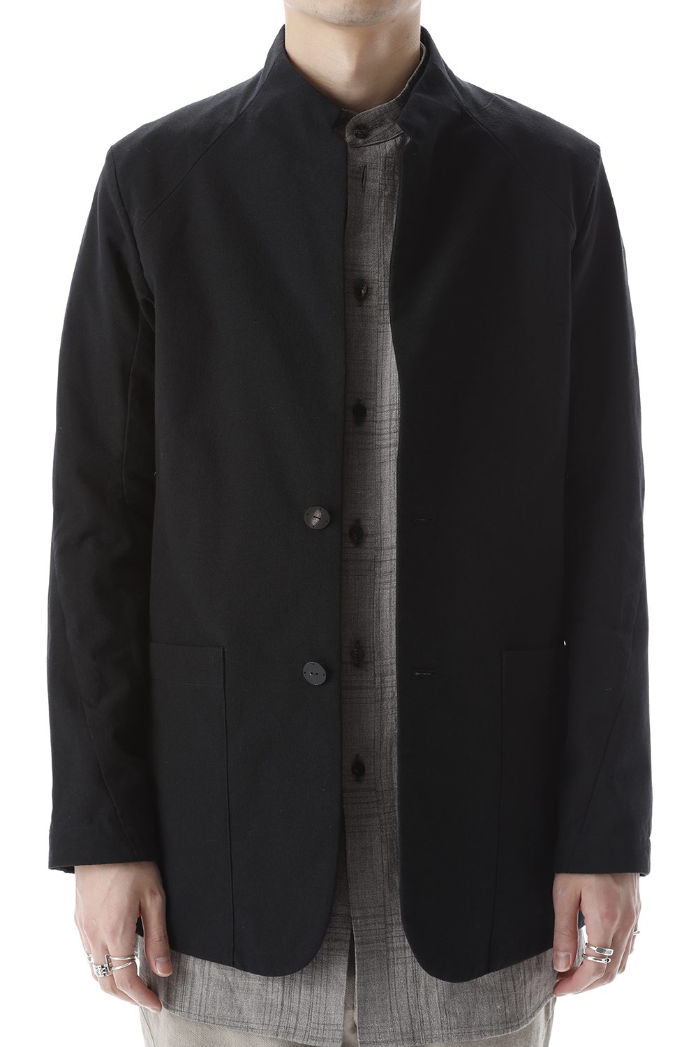 Jacket cotton / nylon Black