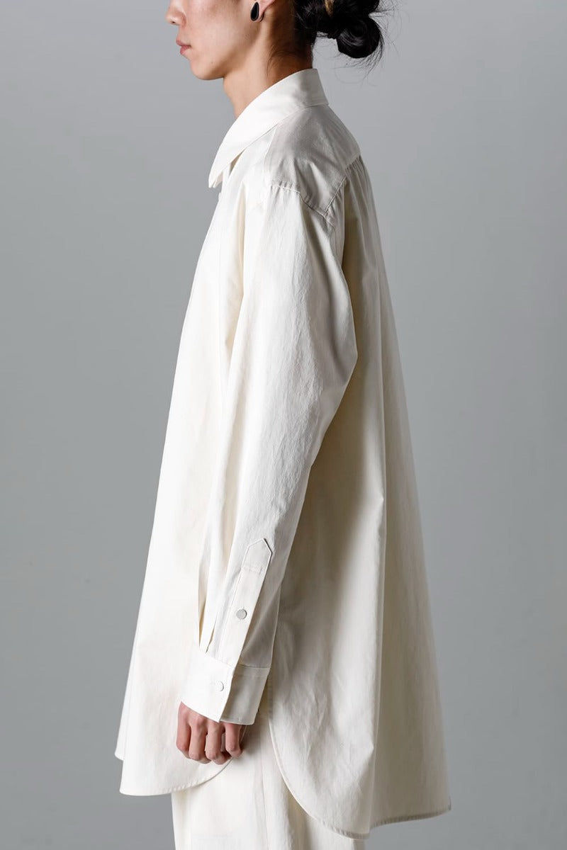 Middle Length Shirt Ivory