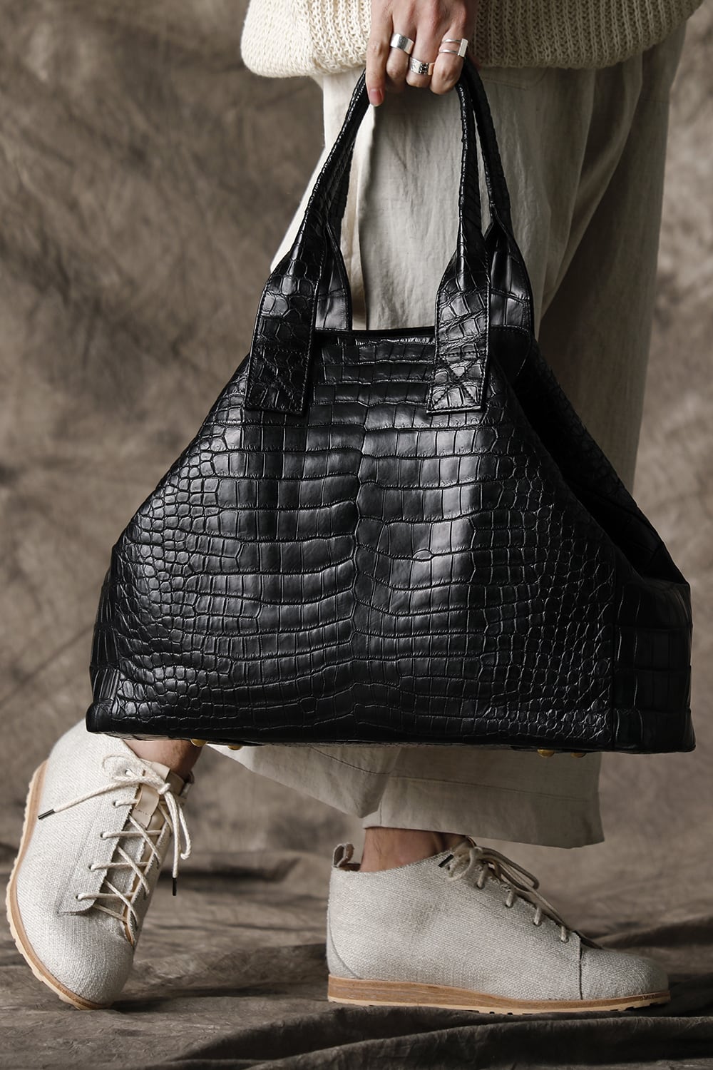 4handle tote High - Crocodile