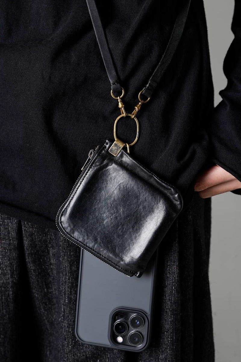 Phone strap Pueblo Leather Black