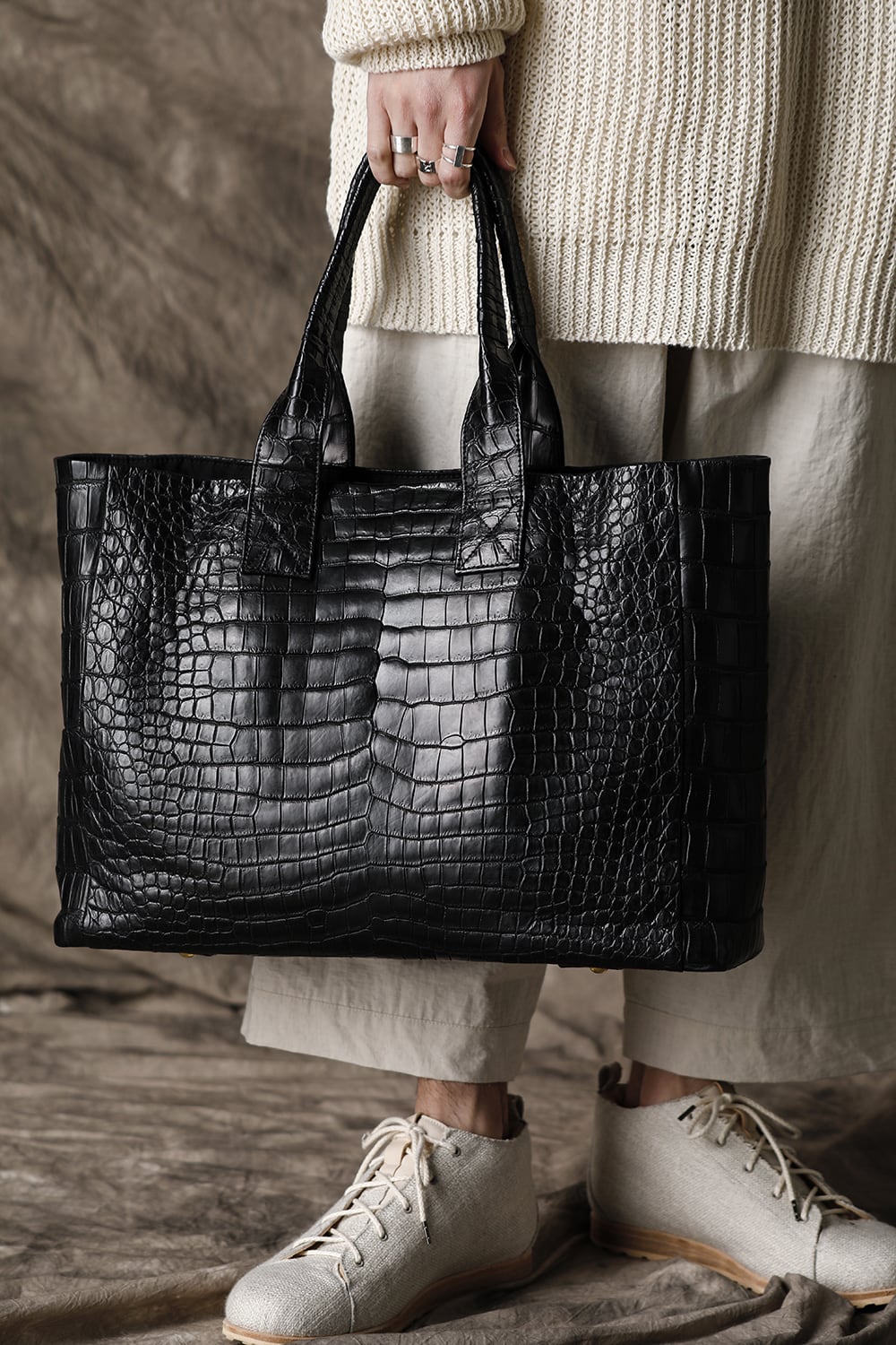 4handle tote High - Crocodile