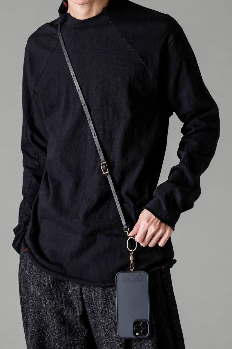 Phone strap Pueblo Leather Black