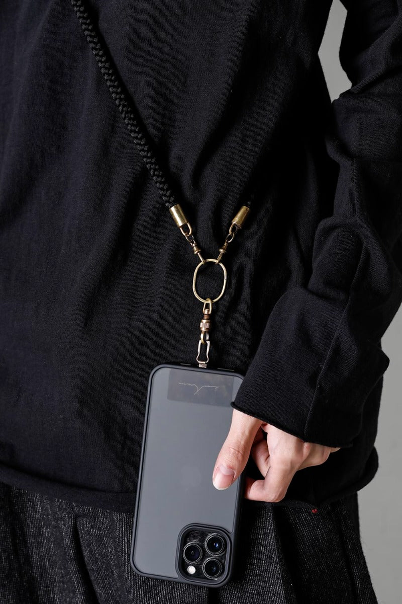 Phone strap EDO Kumi Himo Black