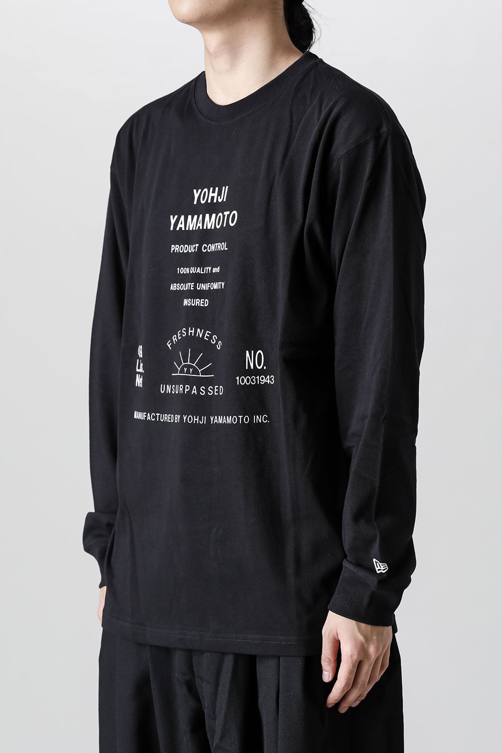 New Era × Yohji Yamamoto Front print Long sleeve T-shirt
