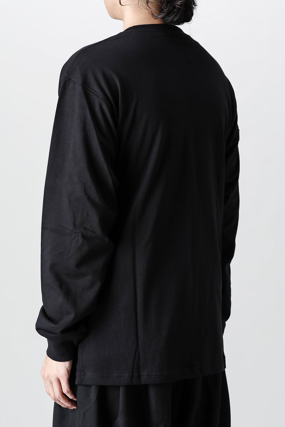 New Era × Yohji Yamamoto Front Logo print Long sleeve T-shirt
