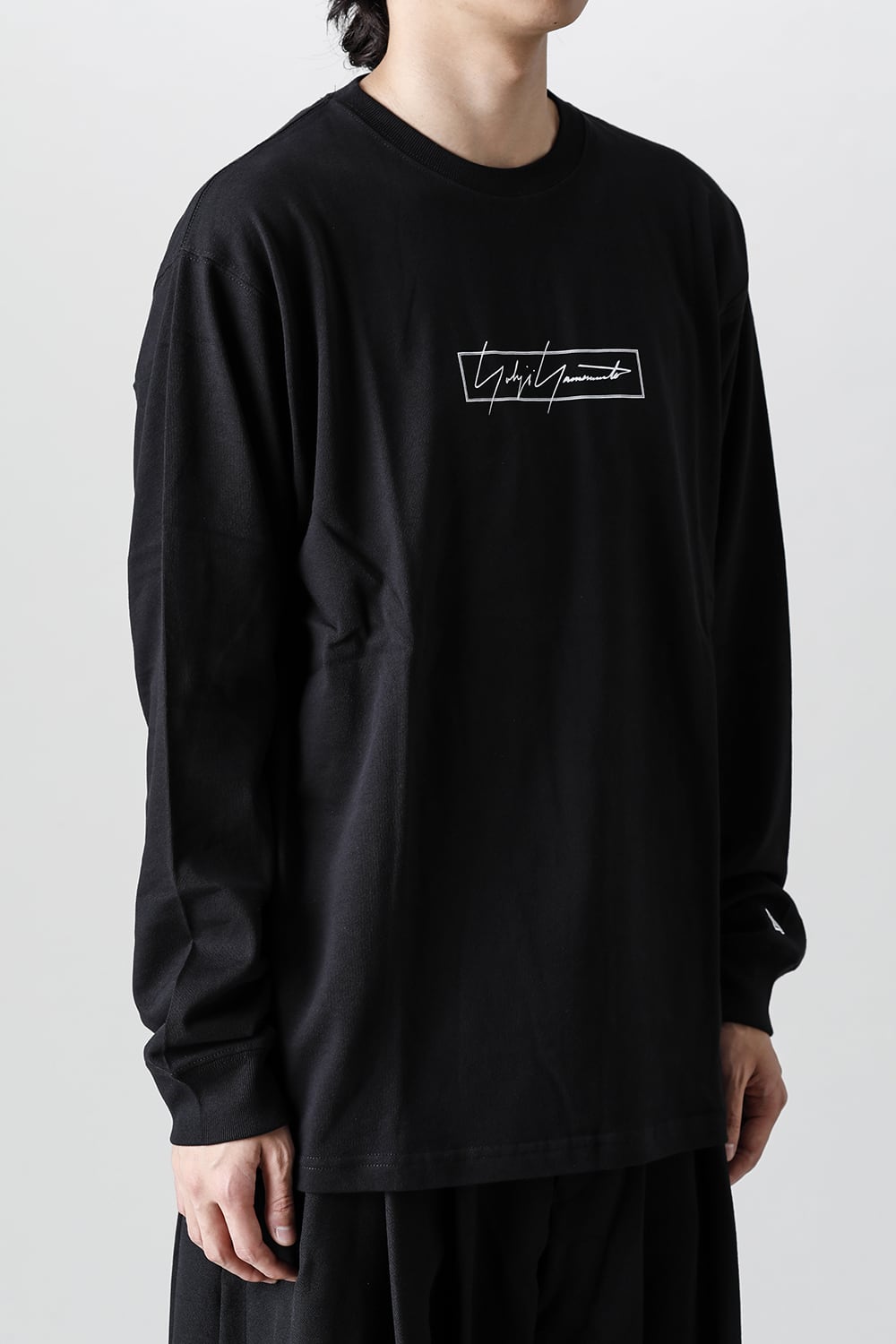 New Era × Yohji Yamamoto Front Logo print Long sleeve T-shirt