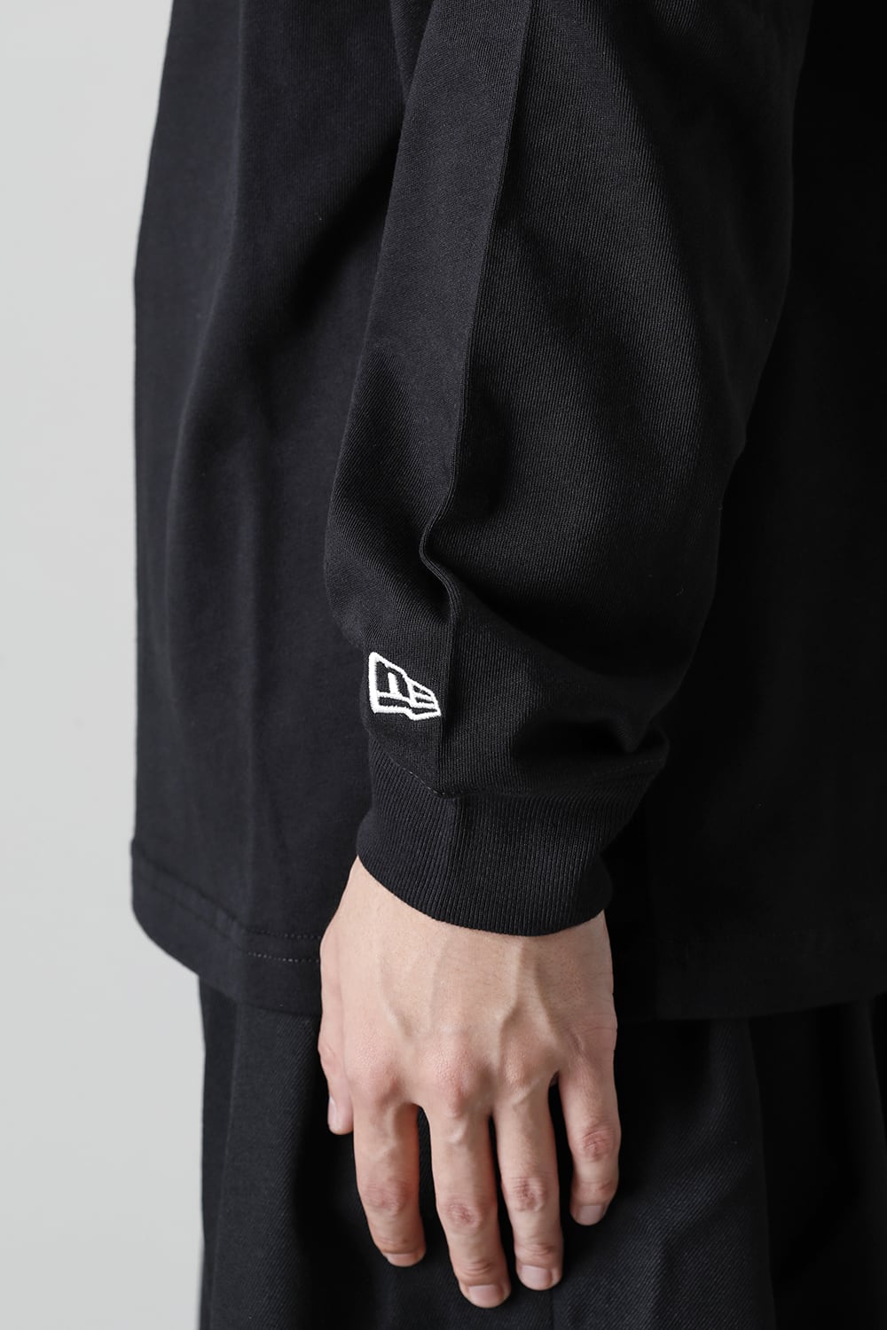 New Era × Yohji Yamamoto Front Logo print Long sleeve T-shirt