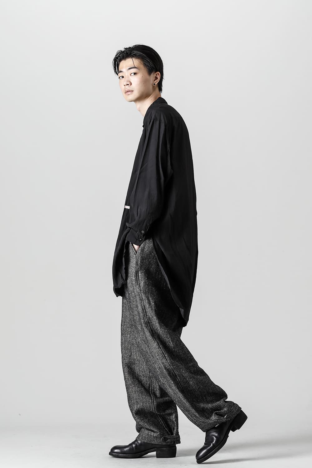 Over Sized Classic Wide Shirts Black