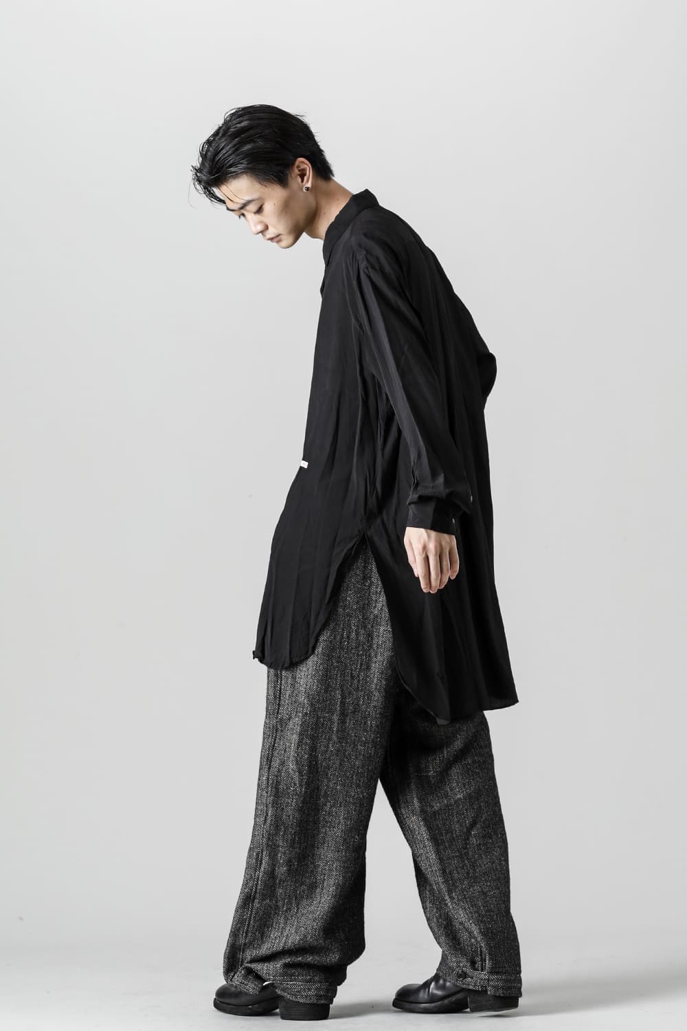 Over Sized Classic Wide Shirts Black