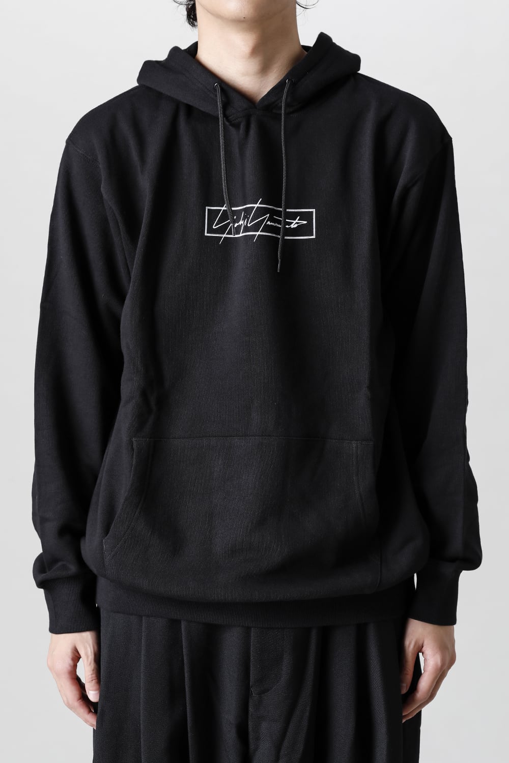 New Era × Yohji Yamamoto Front Logo print Hoodie