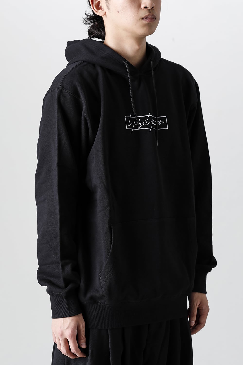 New Era × Yohji Yamamoto Front Logo print Hoodie
