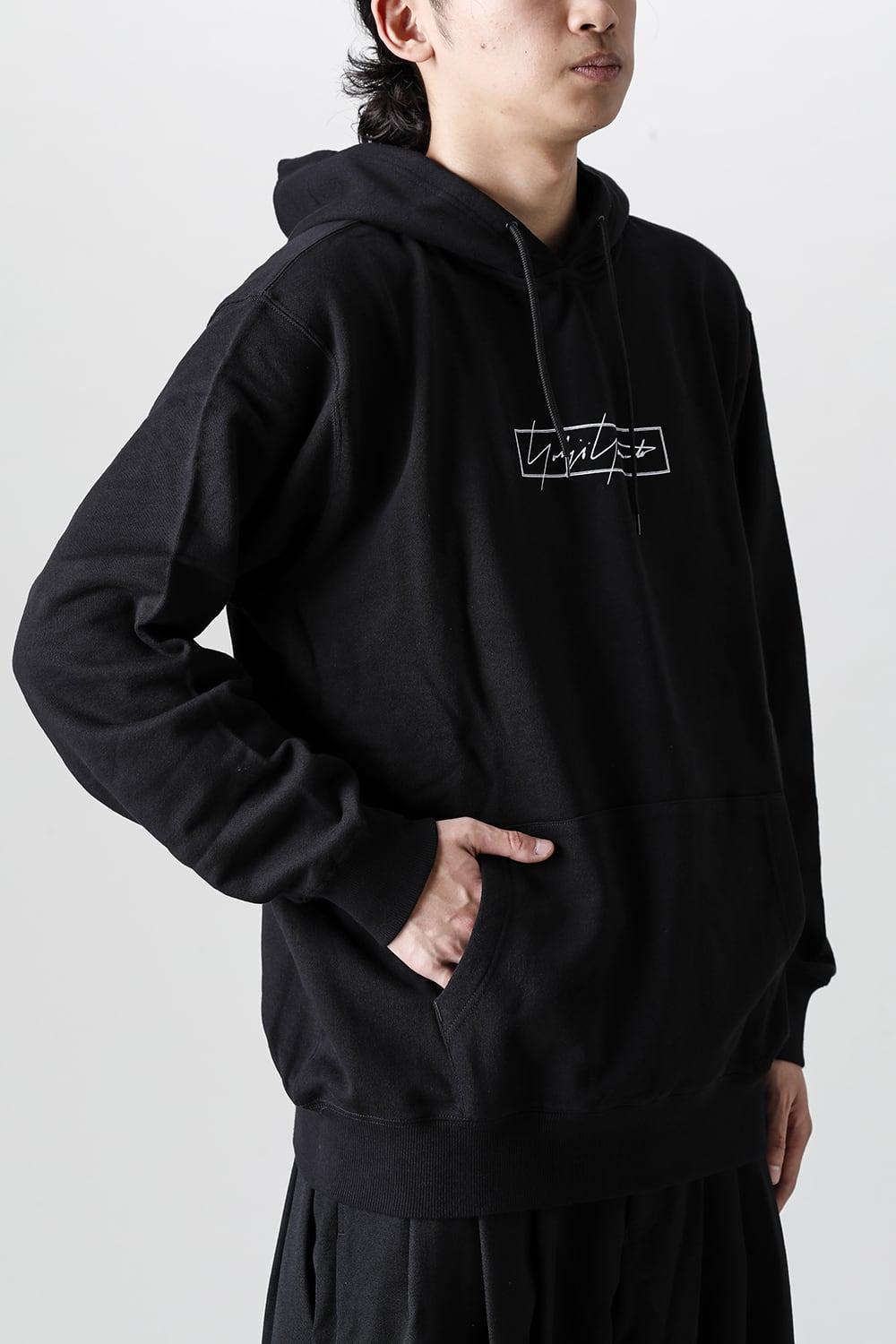 New Era × Yohji Yamamoto Front Logo print Hoodie