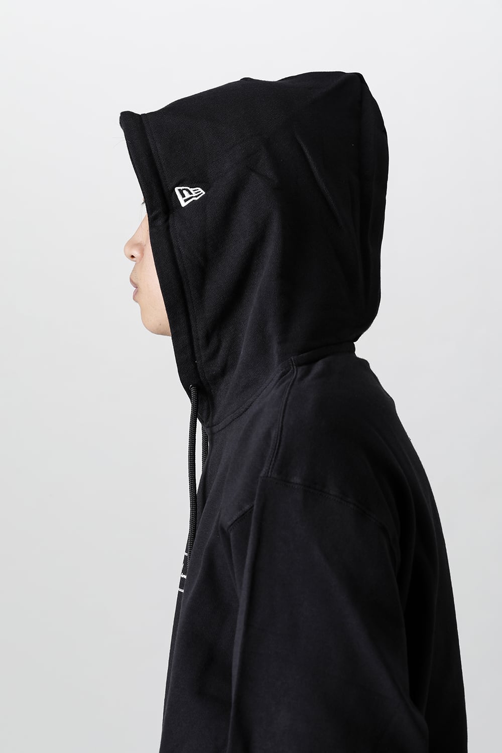 New Era × Yohji Yamamoto Front Logo print Hoodie