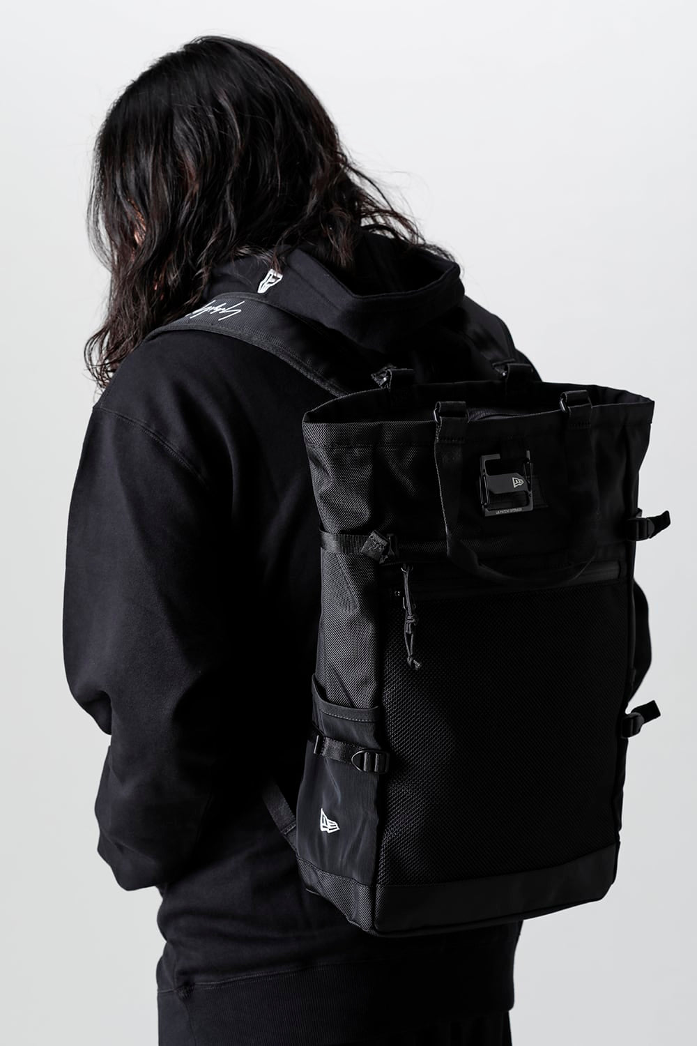 New Era × Yohji Yamamoto Exp Tote Bag YY Leather Patch