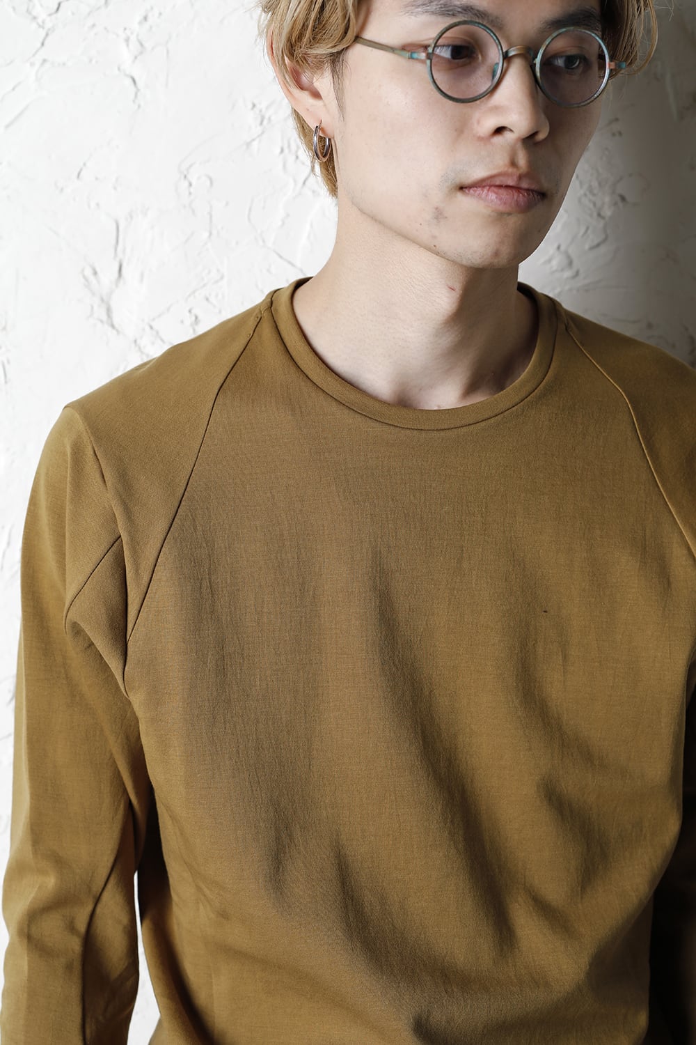 Long sleeve cotton jersey Dark Mustard