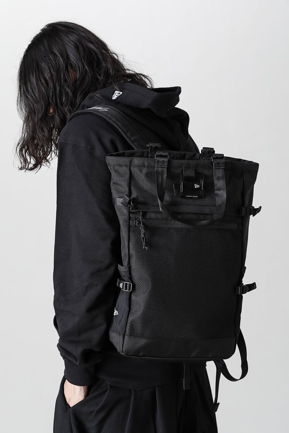 New Era × Yohji Yamamoto Exp Tote Bag YY Leather Patch