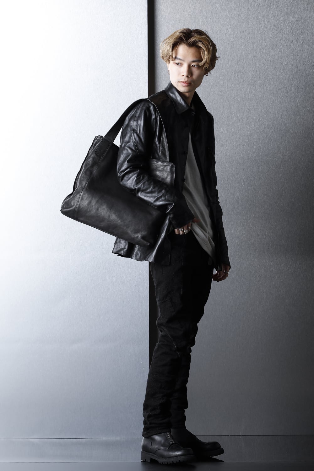 Leather shoulder bag 'simple' 2