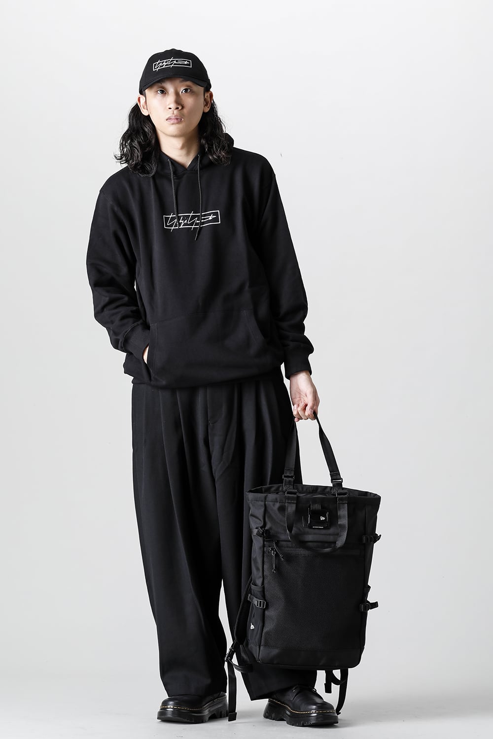 New Era × Yohji Yamamoto Exp Tote Bag YY Leather Patch