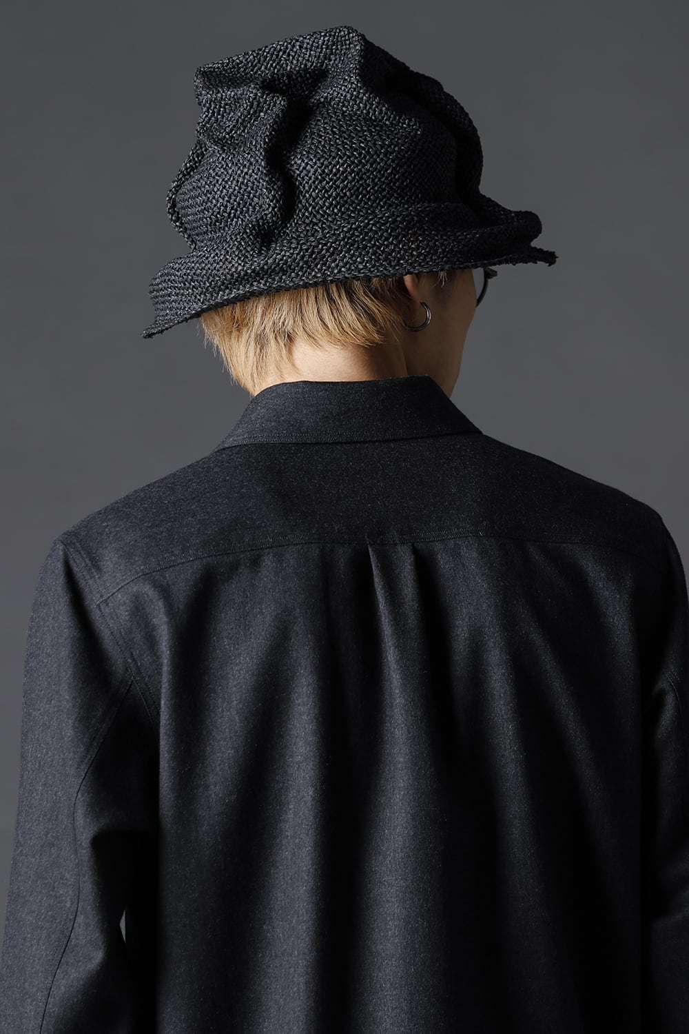 Paper Straw Hat Black