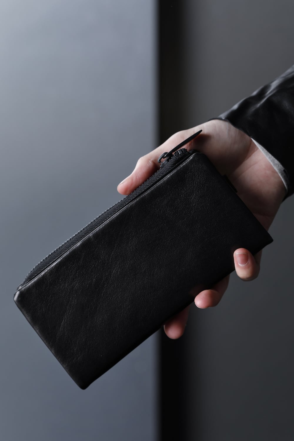 Leather long wallet 'minimal' shine 2 