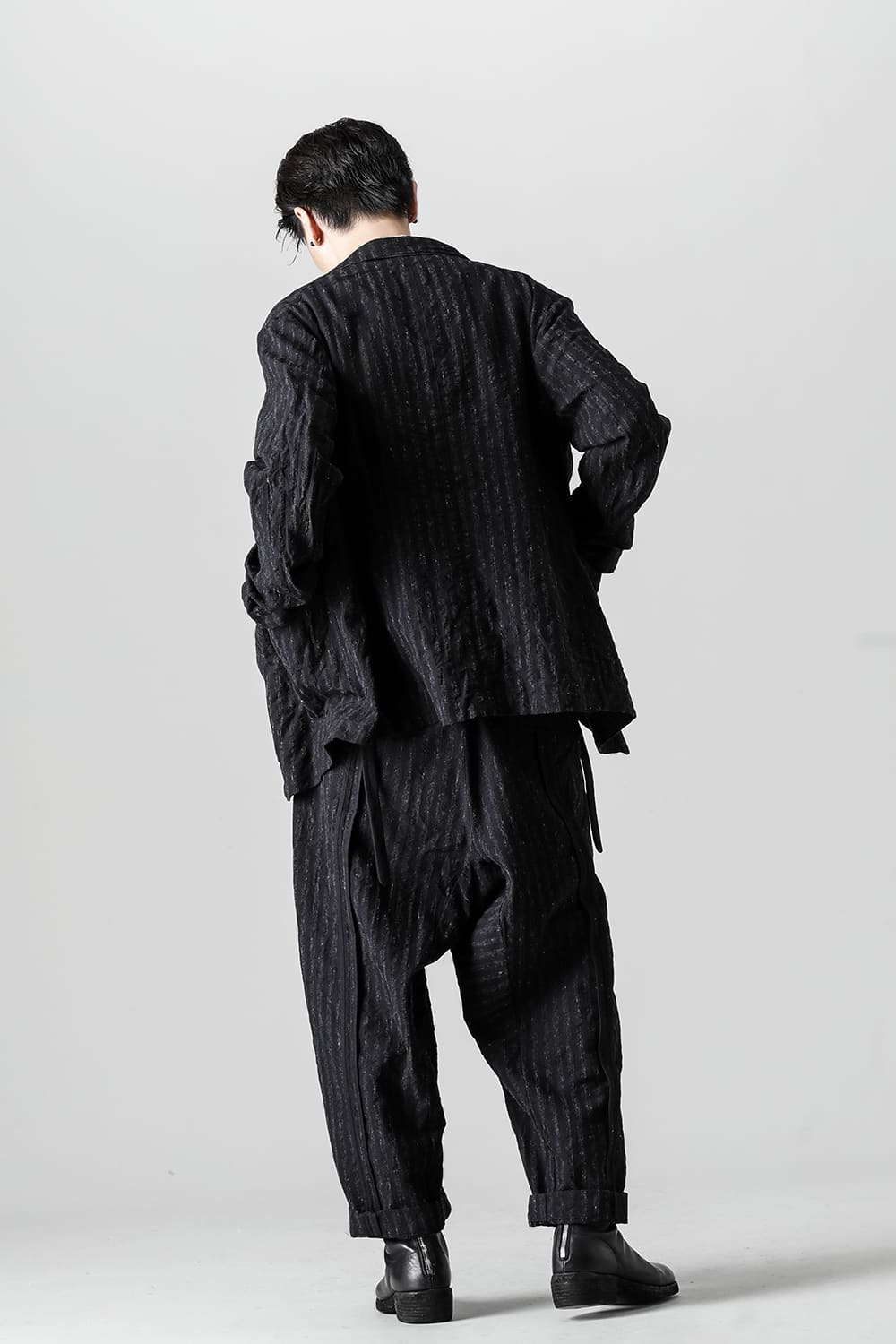 Single Layer 4pkt Blazer - Blurred Stripe