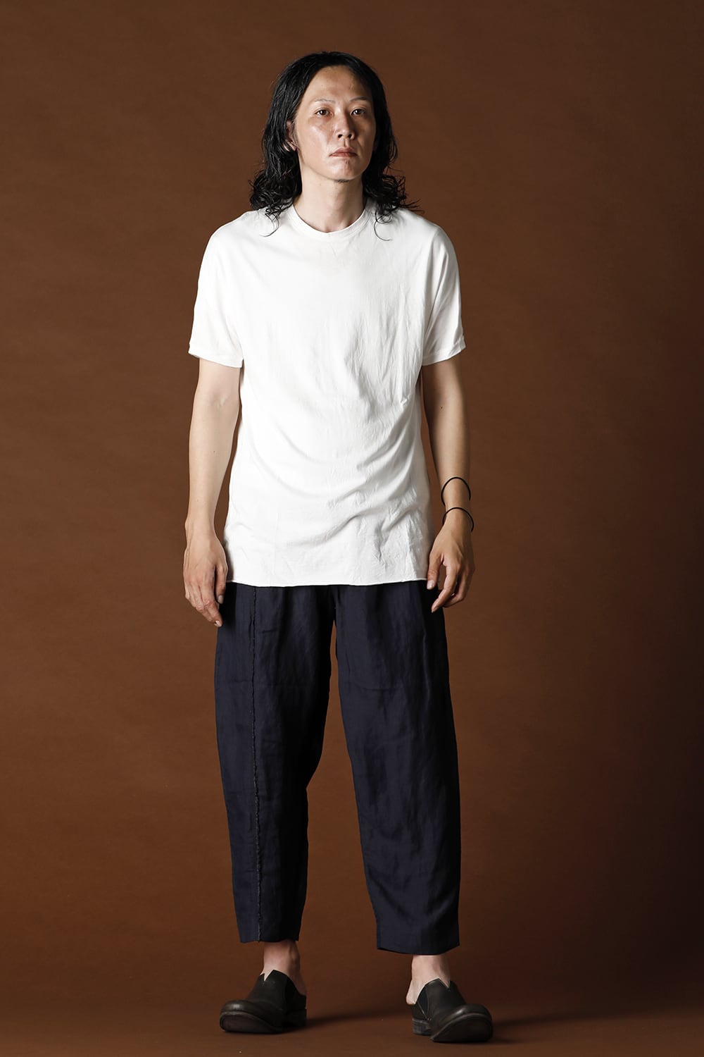 Dual-Layered Fabric Cotton T-Shirts White