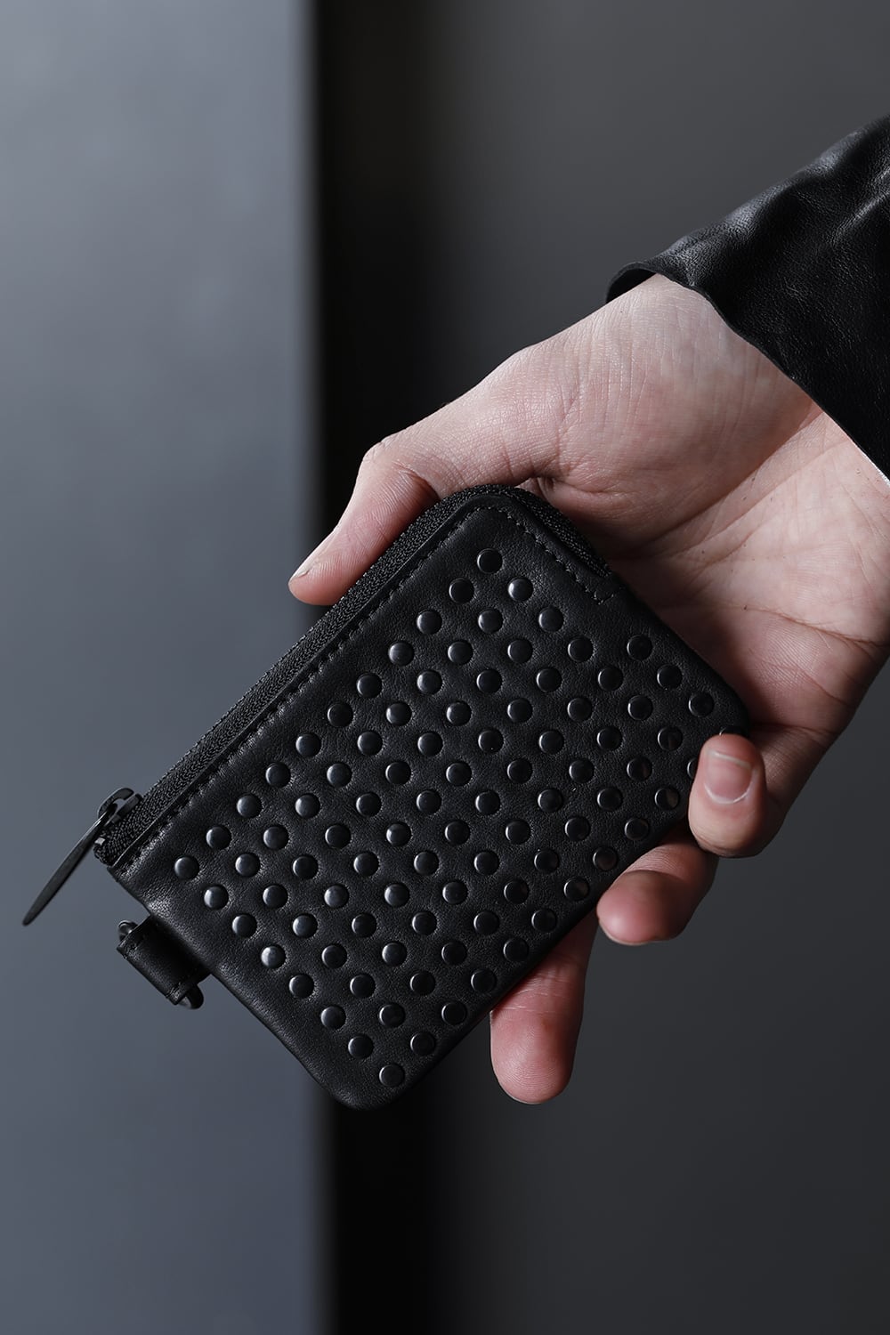 Leather coin case 'all-studs' DAL