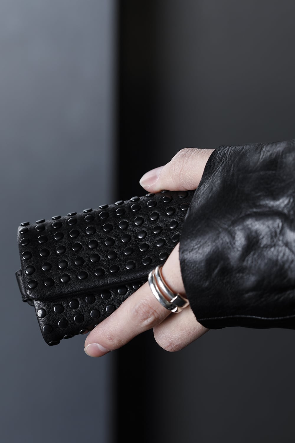 Leather key case 'all-studs' DAL