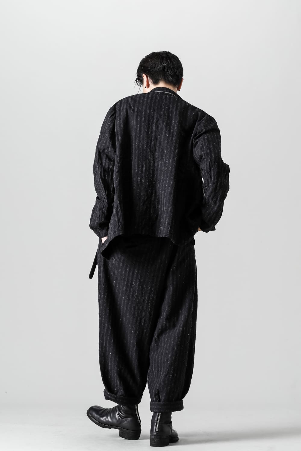 Tucked x 2 Trousers - Blurred Stripe