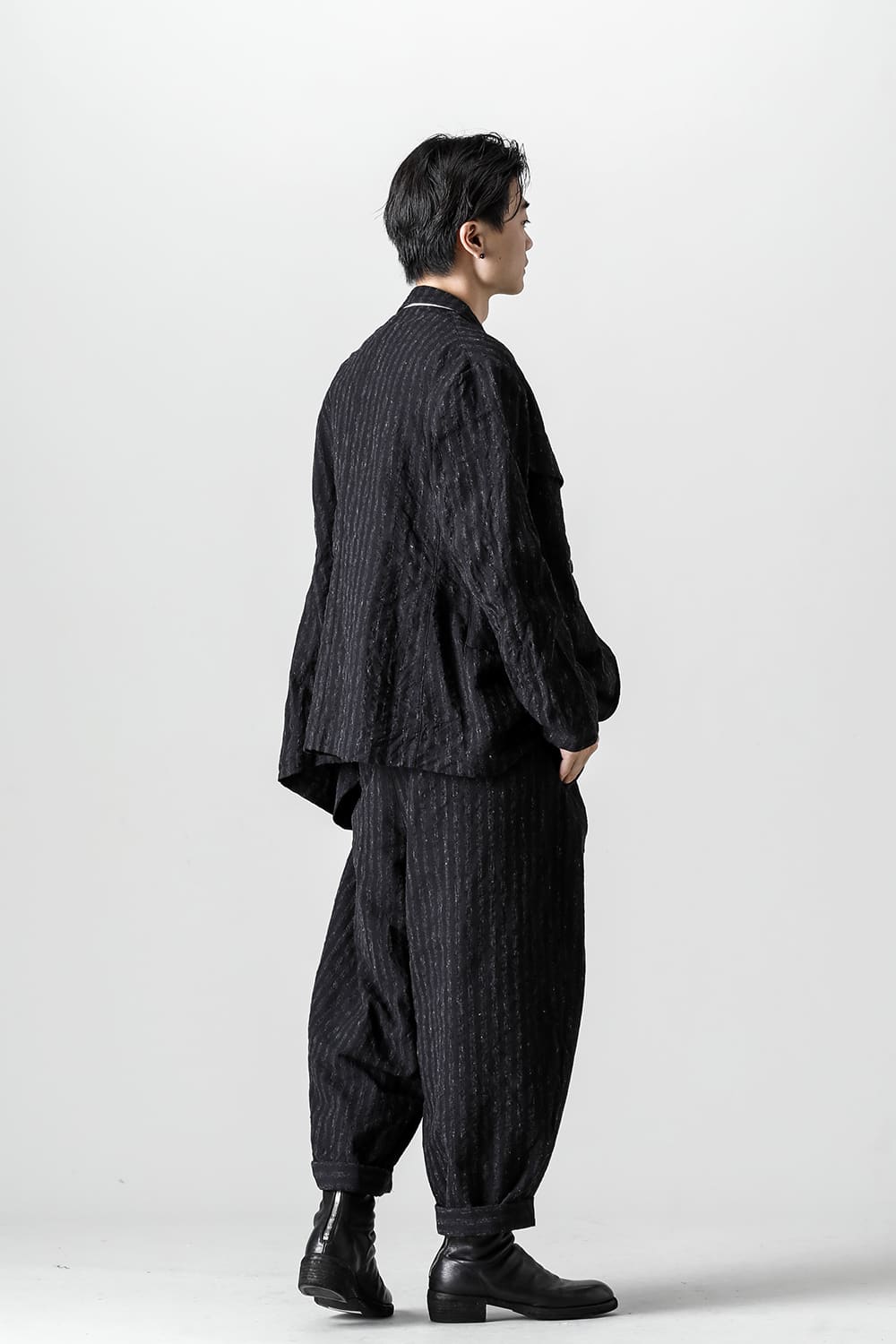 Tucked x 2 Trousers - Blurred Stripe