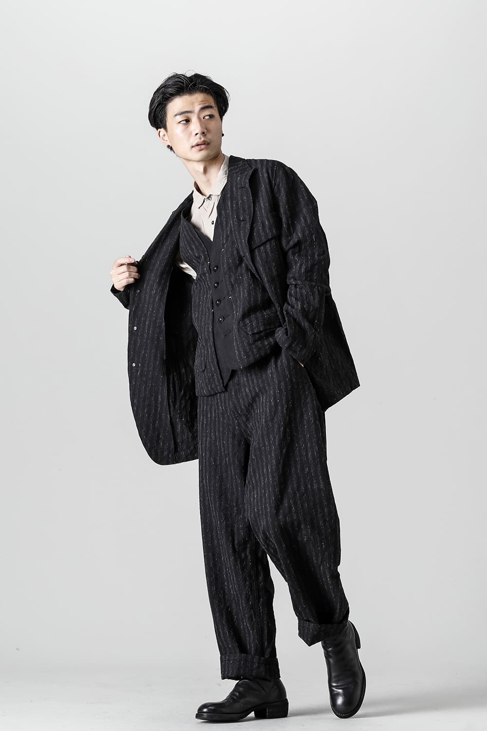 リメーク＆リサイズ コンストラクテッド トラウザーズ - ブラード