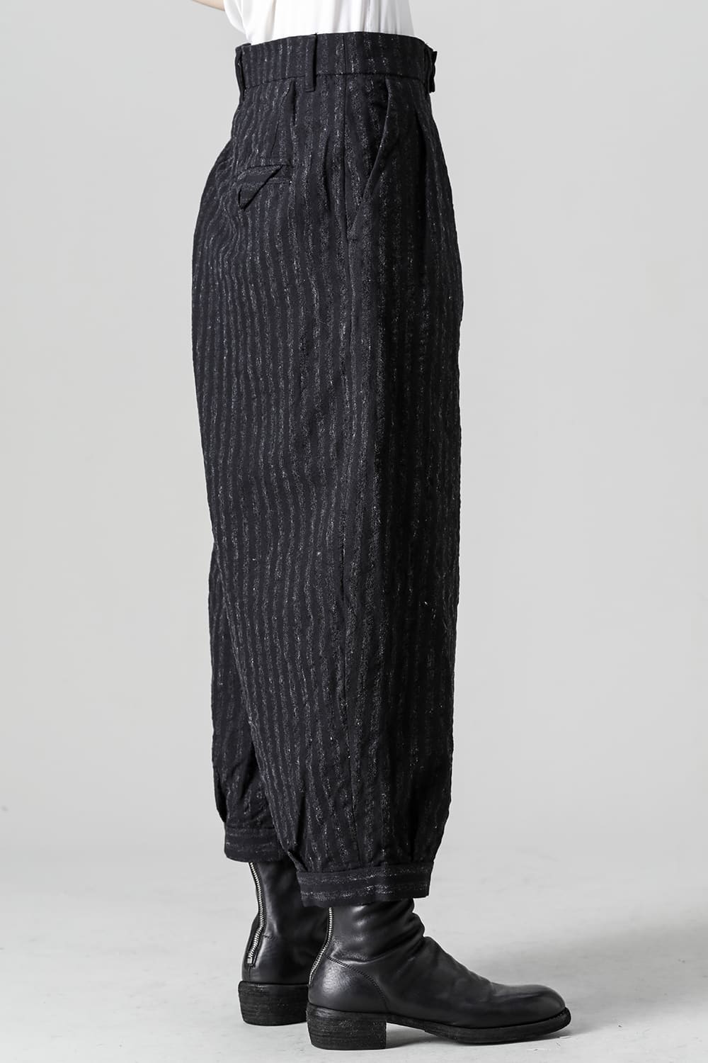 Tucked x 2 Trousers - Blurred Stripe