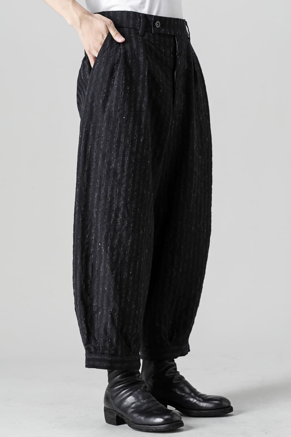 Tucked x 2 Trousers - Blurred Stripe