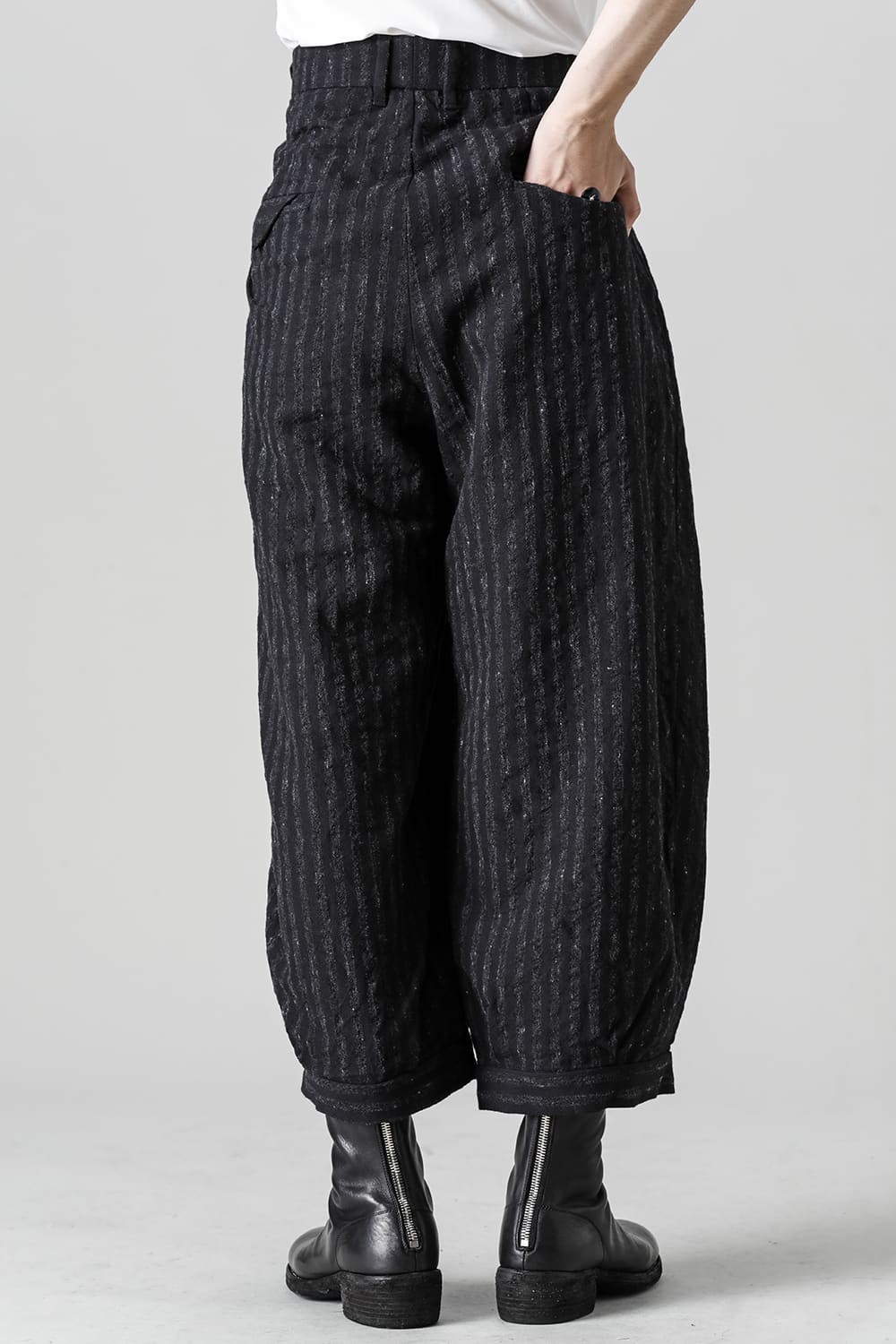 Tucked x 2 Trousers - Blurred Stripe