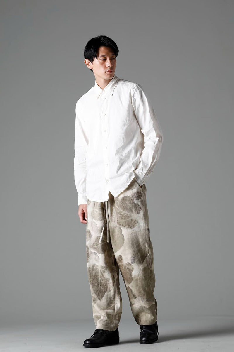 villa：Wide Easy Pants (Leaf Print)