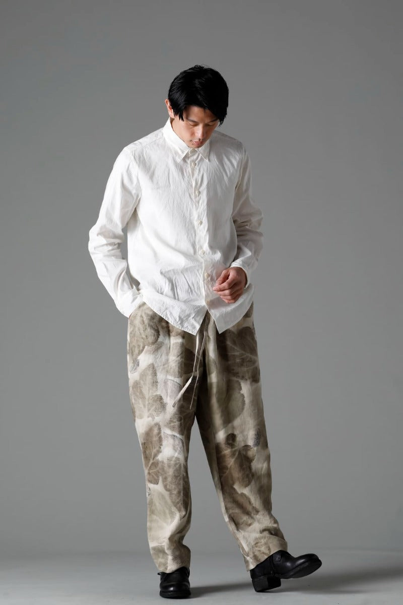 villa：Wide Easy Pants (Leaf Print)