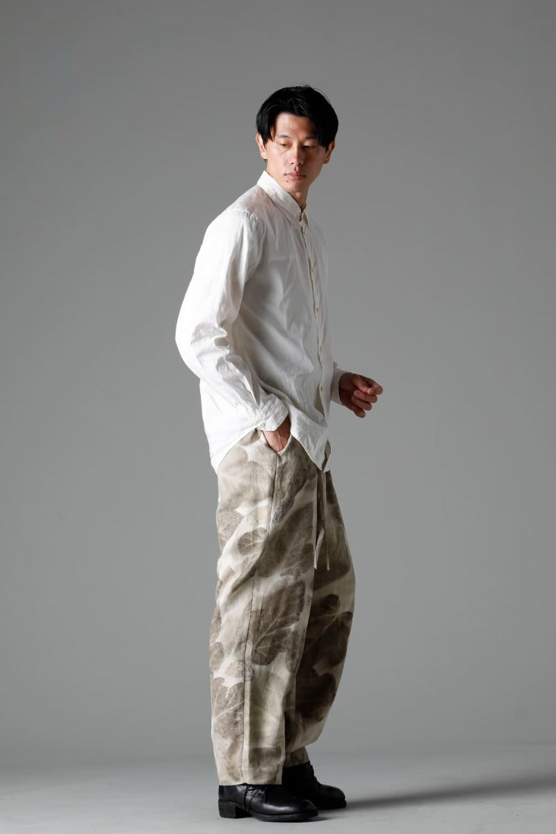 villa：Wide Easy Pants (Leaf Print)