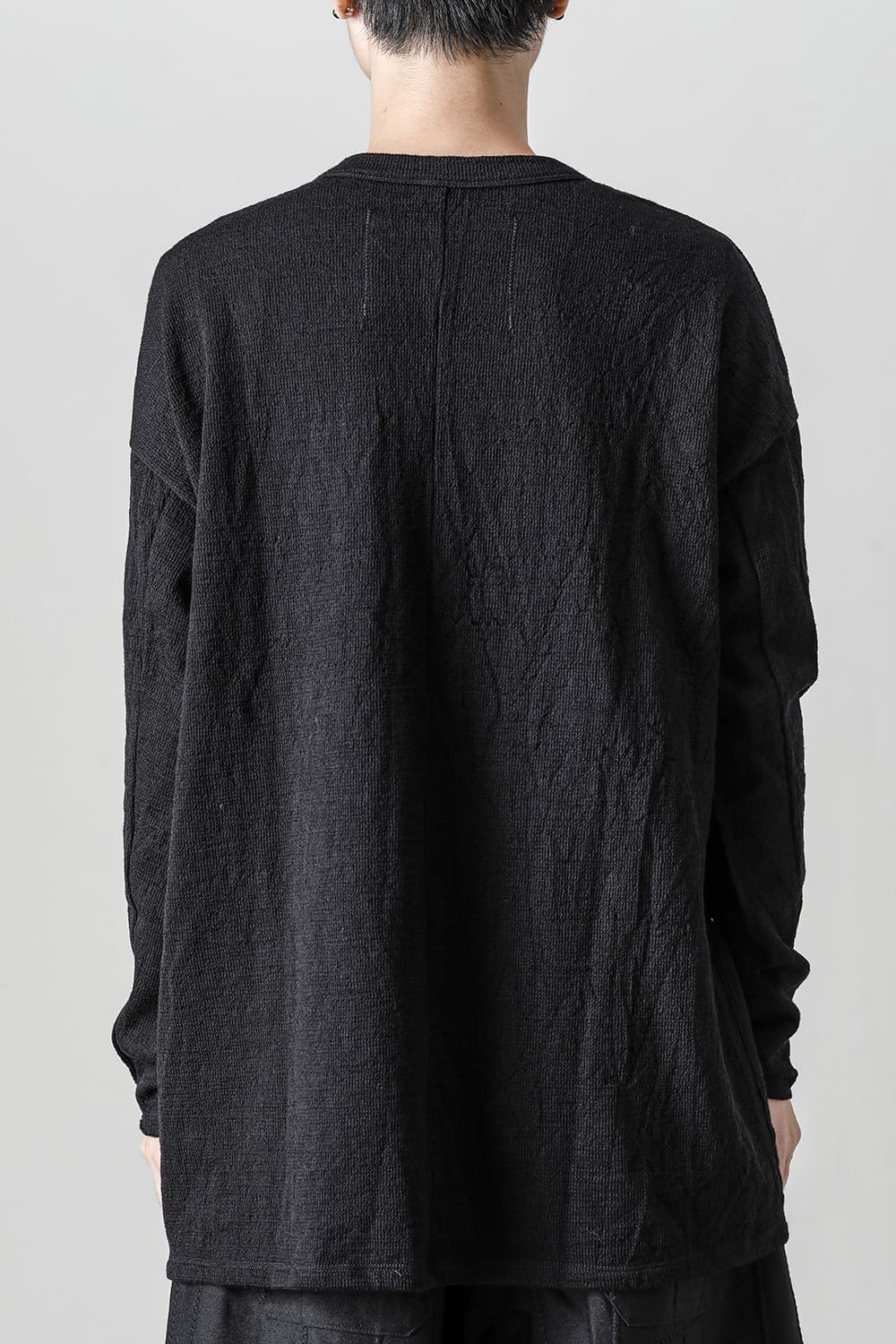 Side Pocket Wide Body Pullover Black