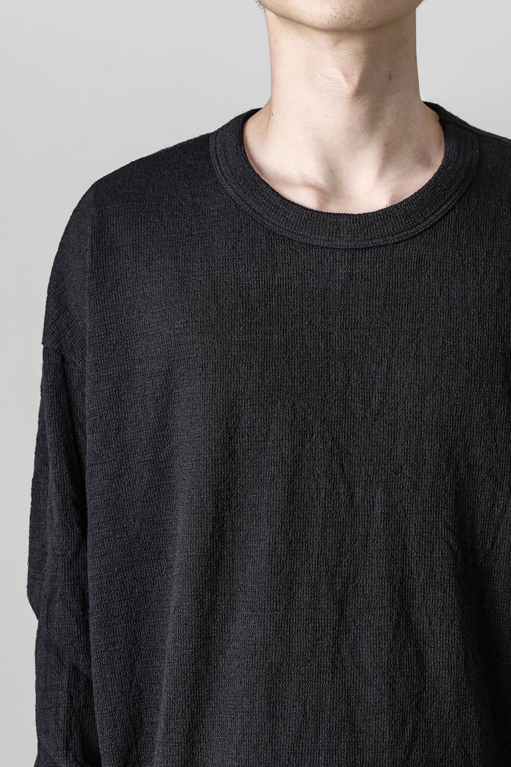 Side Pocket Wide Body Pullover Black